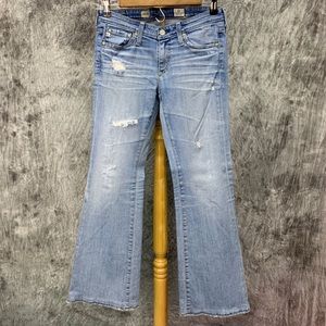 AG Jeans Belle Flare Sz 26R Distressed